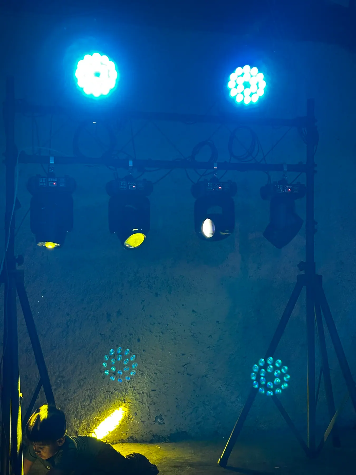 Atmósfera azul de pista - LED / Moving heads